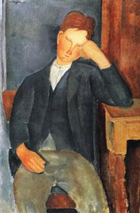 Amedeo Modigliani The Young Apprentice France oil painting art